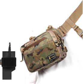 Tactical Fanny Pack EDC Waist Bag For Outdoor Shooting Fishing (Color: CP)